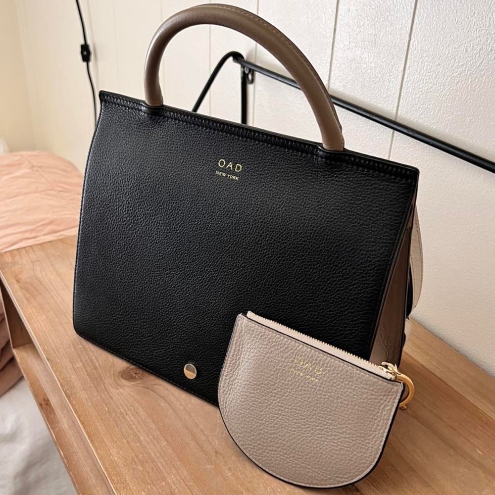 OAD prism satchel tote w/ matching keychain cardholder purse